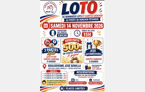 Grand Loto de Ronchin Pétanque