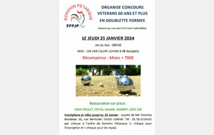 Concours +60ans Ronchin