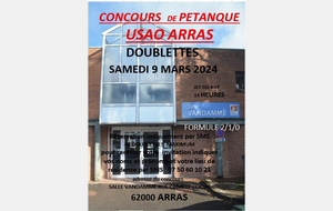 Concours Doublettes à Arras