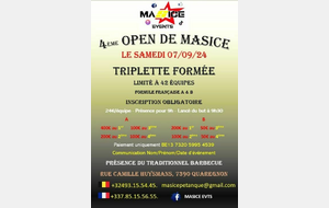 4em Open de Masice à Quaregnon