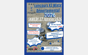 Concours Triplette Mixte à Denain