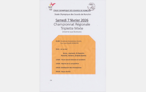 Championnat Régional Triplette Mixte
