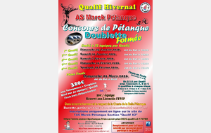 Qualif. Doublette à Marck