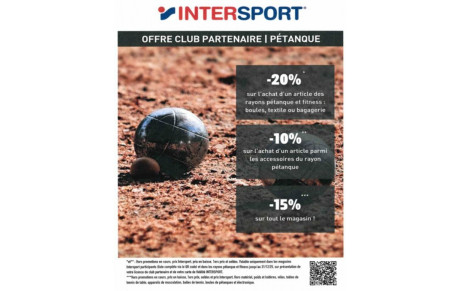Offre Intersport Adhérents