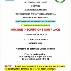 Concours +60 à Houplines