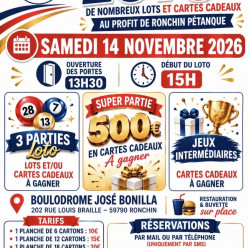 Grand Loto de Ronchin Pétanque